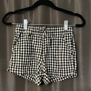 Old Navy Black and White Checkered Kids Shorts